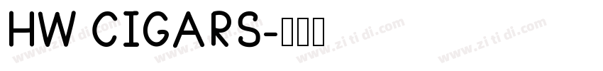 HW CIGARS字体转换